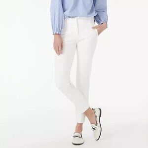 J.Crew White High-Rise Cameron Pants – All-Season Stretch